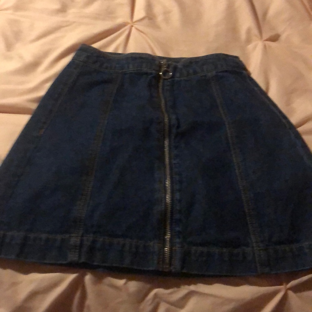 Jean mini skirt